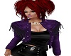 Purple Black Cowboy Top