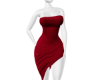 classy red dress