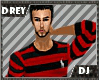 [DJ] Red Striped Polo
