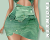 Camellia green skirt