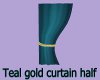 MZG TEAL GOLD CURTAIN