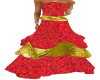 RedGoldChristmasGown