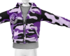 Purple Camo Zip Hoodie