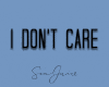 I Don't Care | F