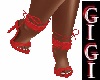 GM Ankle strap Shoe Red