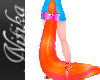 Big Orange/Pink Cat Tail