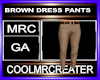 BROWN DRESS PANTS
