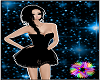 Fluffy Black Party Dress