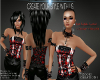 Red Goth Corset & Jewell