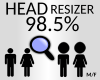 head resizer 98.5 %