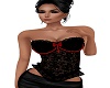 red black corset