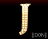 J Letters Gold Lamps