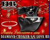 DIAMOND CHOKER S/G LOVE