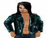 Teal Biker Muscle Jacket