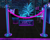 Neon VIP Rope Barrier