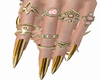 GOLDEN NAILS + RINGS