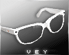 |V| Nerd white glasses