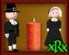 Pilgrim Couple w/candle