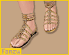 Greek gold sandals