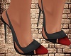 Grey-Red Heels