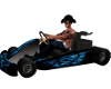 blue skull go kart