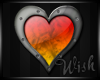 {Wish}Fire Heart Sticker
