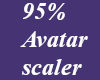 *M* 95% Avatar scaler