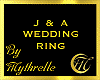 J & A WEDDING RING