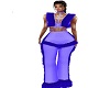 lt/dk blue indian oufit
