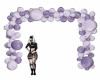 Purple balloon arch