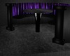 black&purple corner seat