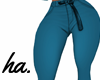 ha. Belted Jeans Blue