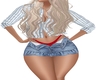 Skirt W Red Thong