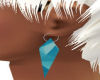 blue diamond earring