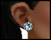 Blue diamond earring