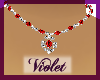 (V) ruby/Plat necklace