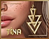 Tina! Gold Earrings