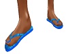 Blue Flip Flops