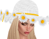 white daisy hat