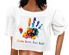 LOVE HATE CROP T SHIRT