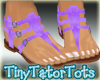 Purple Strappy Sandals