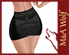 MW-  Leather Ebony Skirt