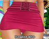 (A) Pink Mini Skirt