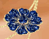 007 blue & Gold necklace