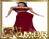 QMBR Ruby Red Bead Gown