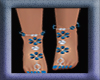 Flower blue feet