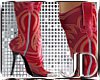 (JD)Macie Bean Red Boots