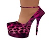 Pink/Black Leopard Heels