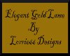Elegant Gold Lame Sign