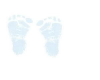 Baby feet blue